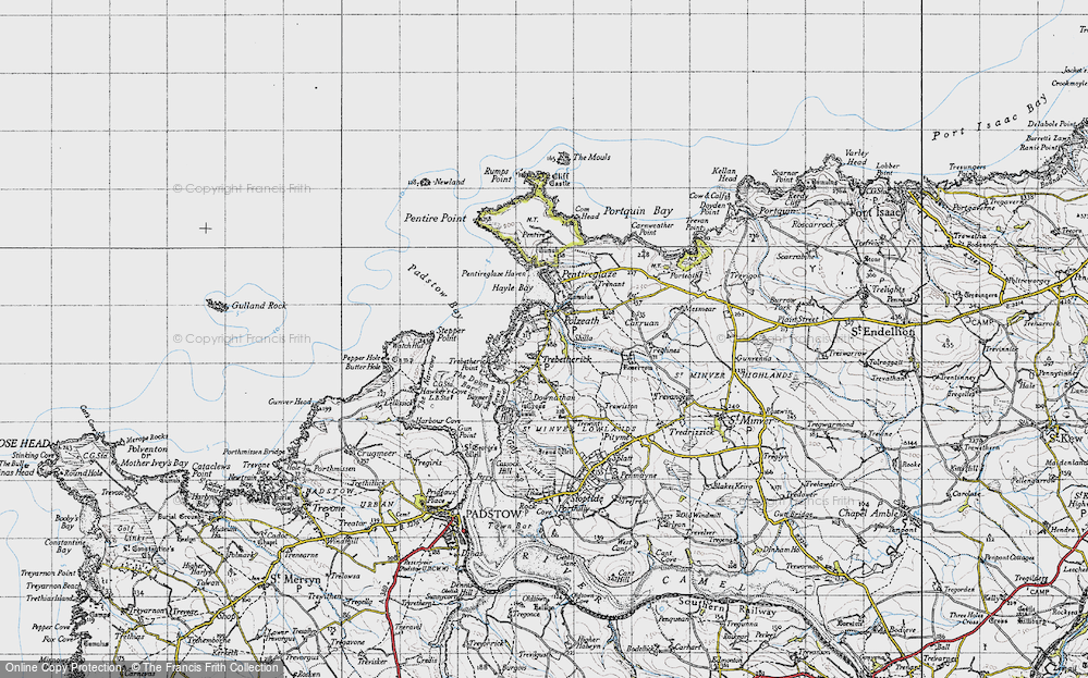 Old Map of Polzeath, 1946 in 1946