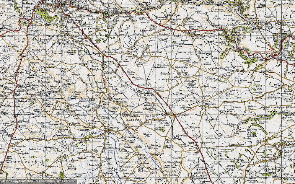 Old Map of Pomeroy, 1947 in 1947