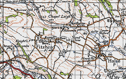 Old map of Pond Close in 1946