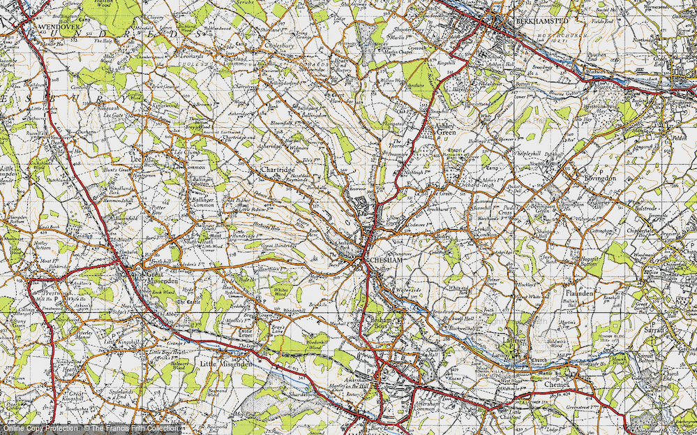 Old Map of Pond Park, 1946 in 1946
