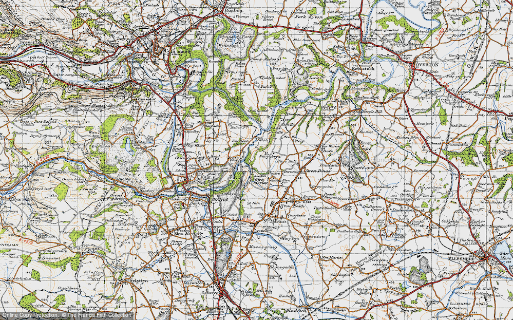 Old Map of Pont-y-blew, 1947 in 1947