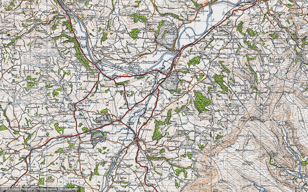 Old Map of Pontithel, 1947 in 1947
