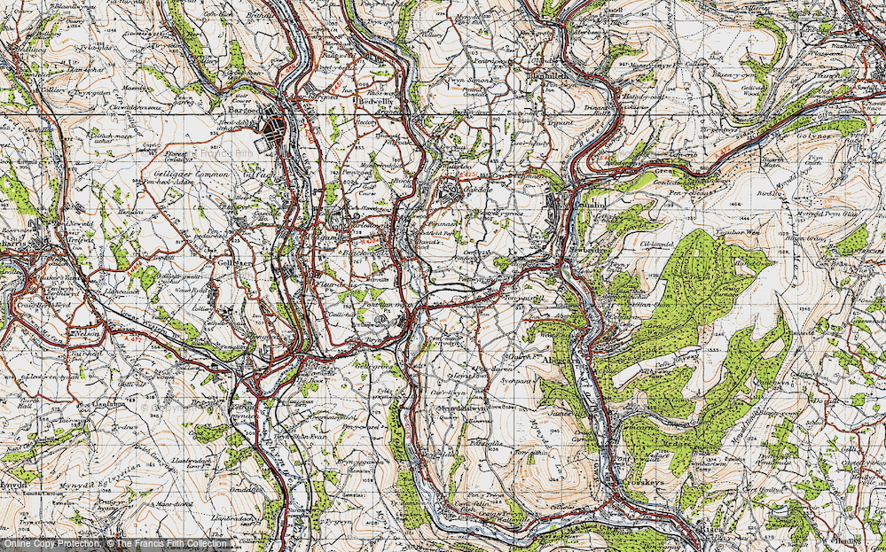 Old Map of Pontllanfraith, 1947 in 1947