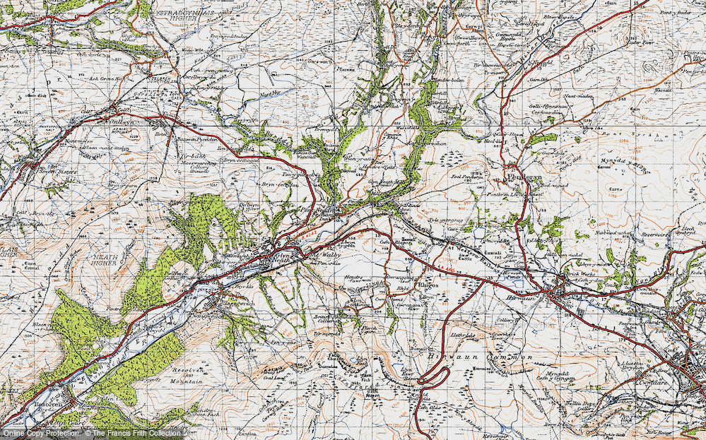 Old Map of Pontneddfechan, 1947 in 1947