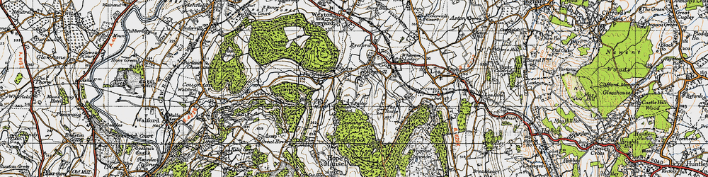 Old map of Pontshill in 1947