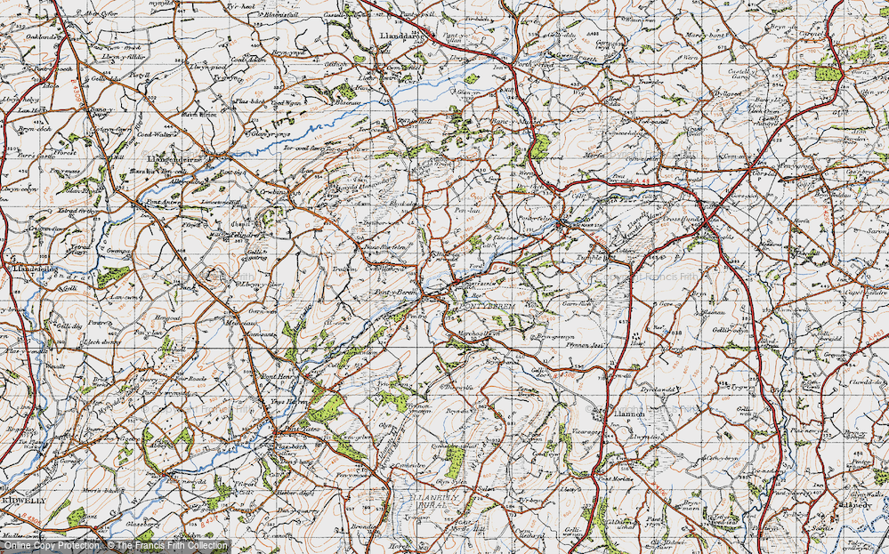 Old Map of Pontyberem, 1946 in 1946