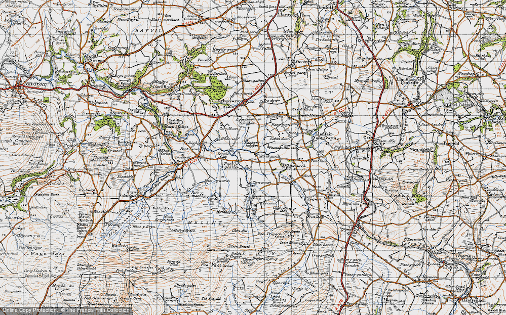 Old Map of Pontyglasier, 1947 in 1947