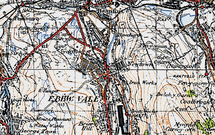 Old map of Pontygof in 1947