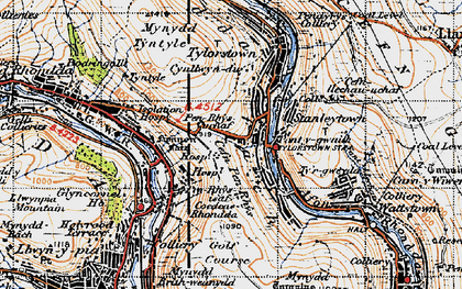 Old map of Pontygwaith in 1947