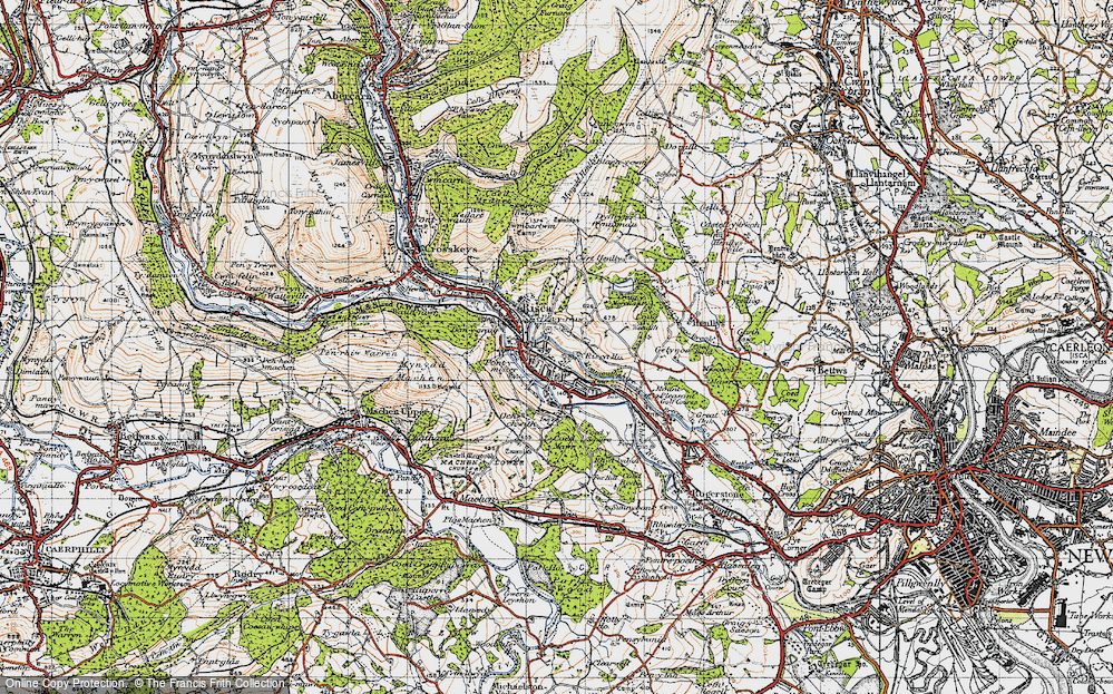 Old Map of Pontymister, 1947 in 1947