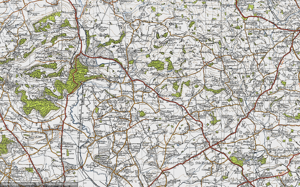 Old Map of Pool Head, 1947 in 1947