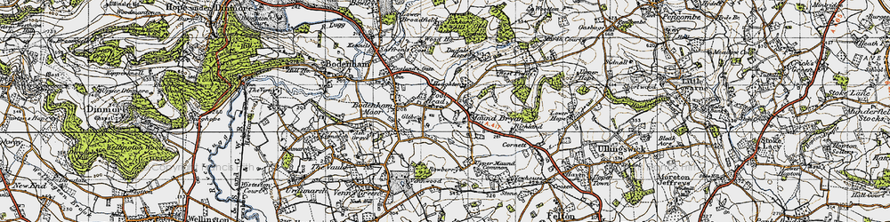 Old map of Pool Head in 1947