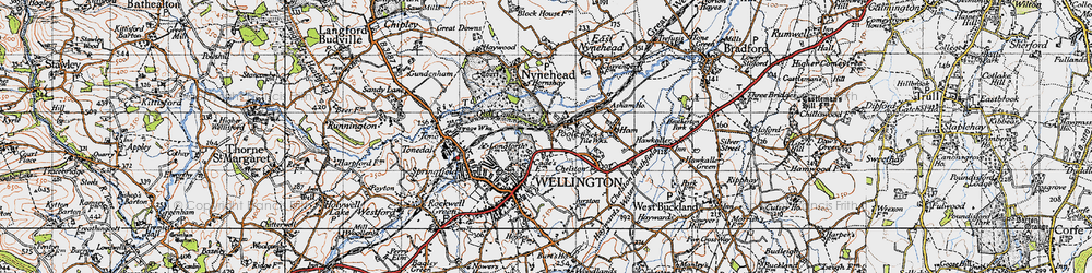 Old map of Poole in 1946