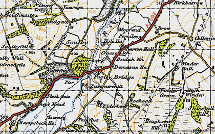 Old map of Pooley Bridge in 1947