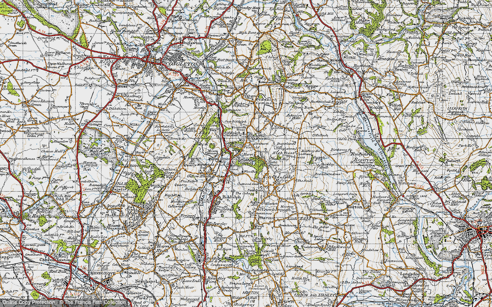 Old Map of Poolfold, 1947 in 1947