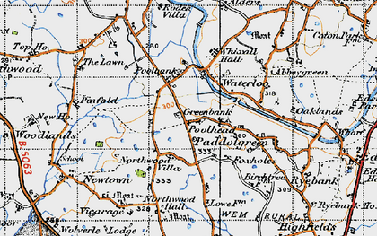 Old map of Poolhead in 1947