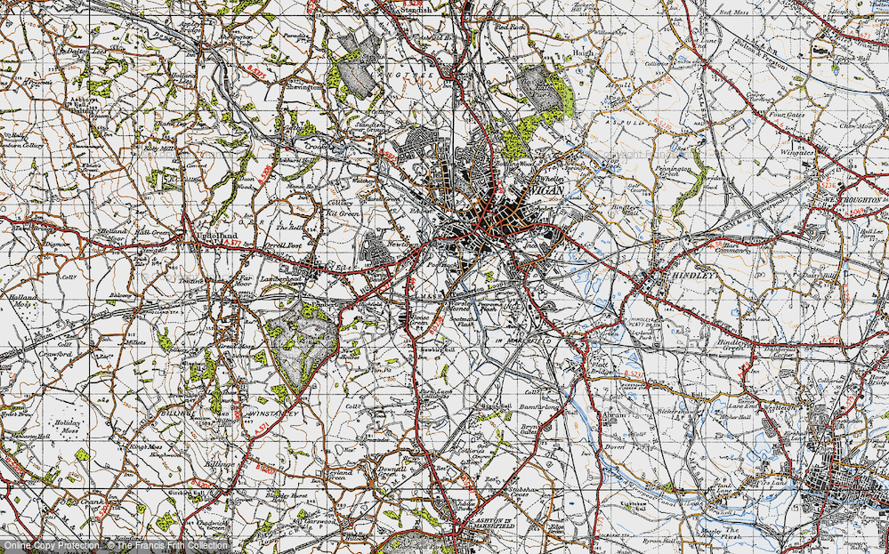 Old Map of Poolstock, 1947 in 1947