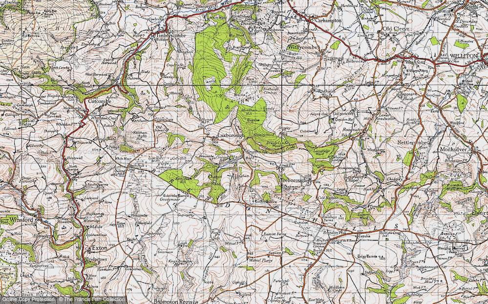 Old Map of Pooltown, 1946 in 1946