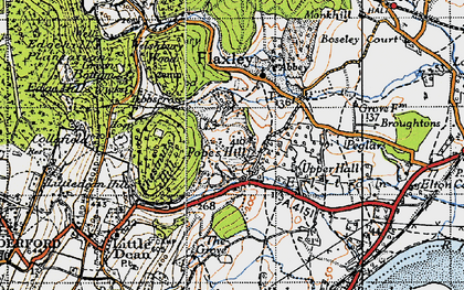 Old map of Pope's Hill in 1947