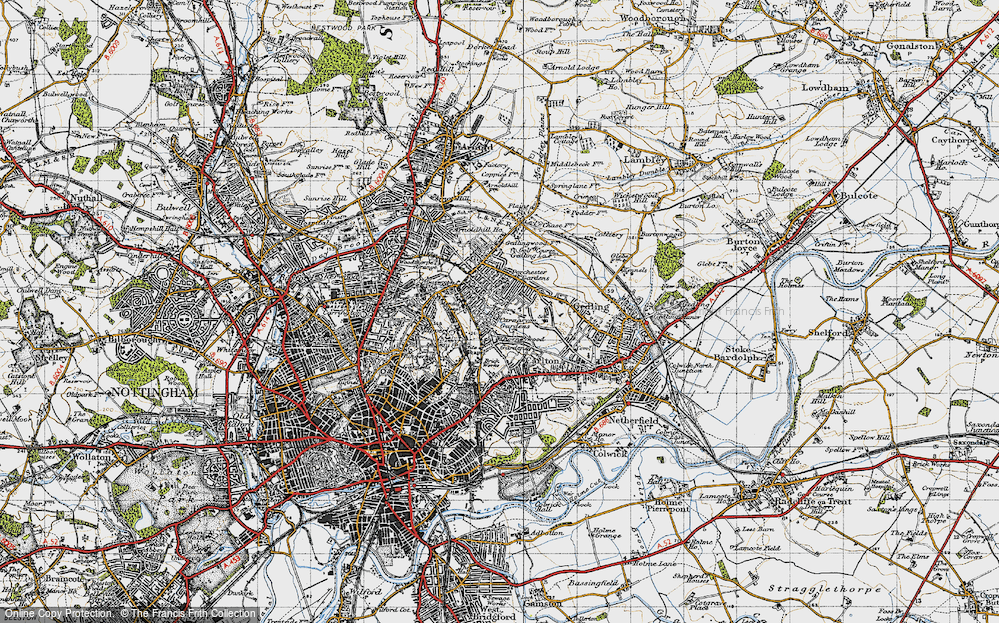 Old Map of Porchester, 1946 in 1946