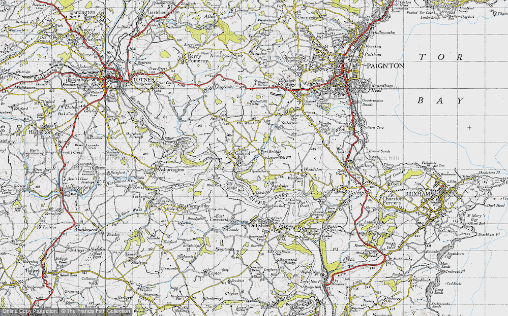 Old Map of Port Bridge, 1946 in 1946