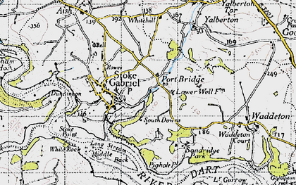 Old map of Port Bridge in 1946
