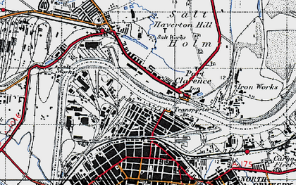 Old map of Port Clarence in 1947