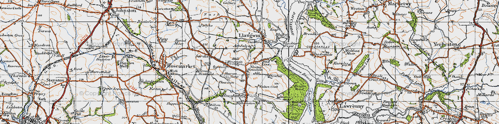 Old map of Port Lion in 1946