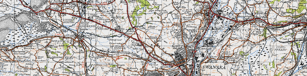 Old map of Port Mead in 1947