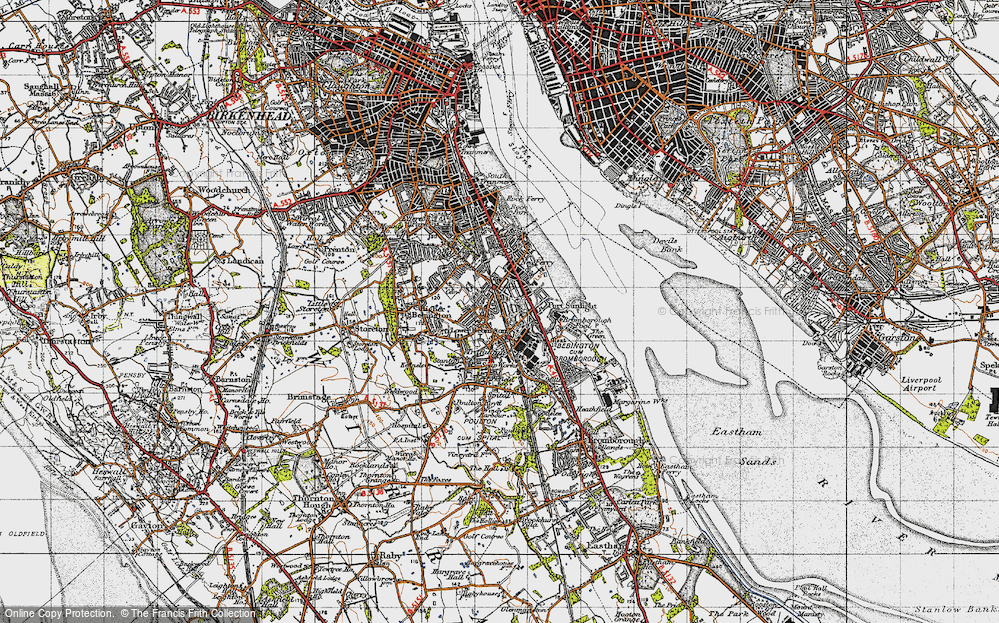 Old Map of Port Sunlight, 1947 in 1947