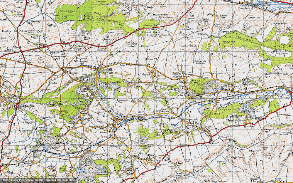 Old Map of Portash, 1940 in 1940