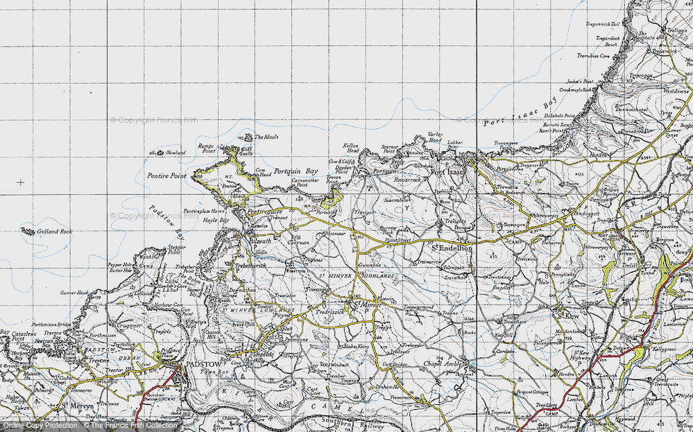Old Map of Porteath, 1946 in 1946