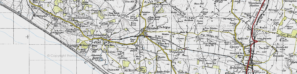 Old map of Portesham in 1946