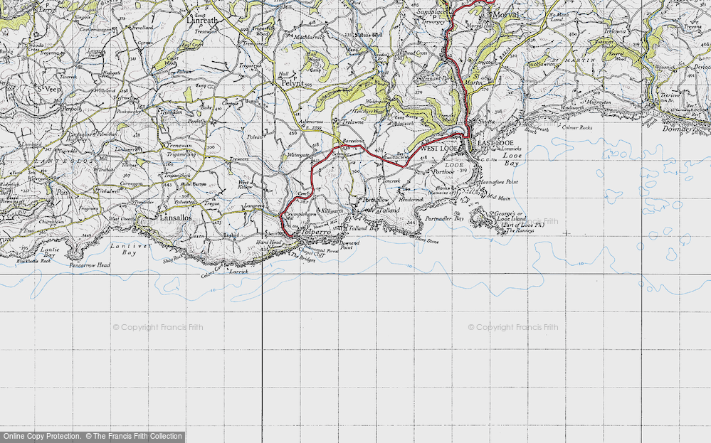 Old Map of Porthallow, 1946 in 1946