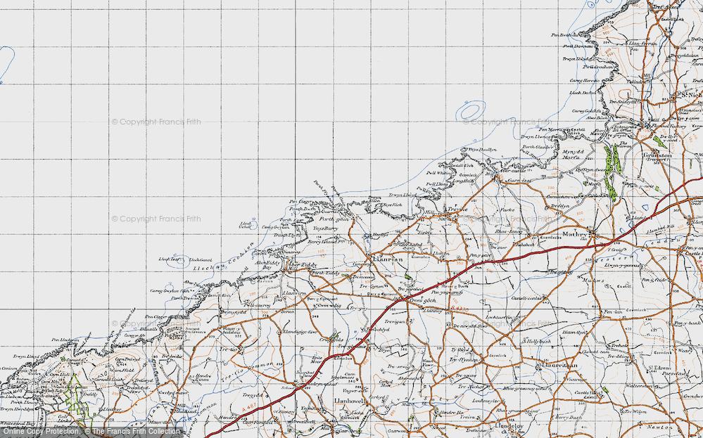 Old Map of Porthgain, 1946 in 1946