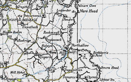 Old map of Lestowder in 1946