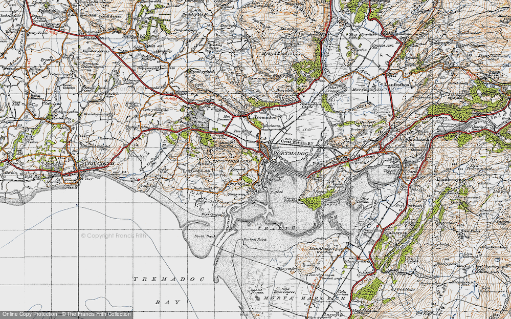 Old Map of Porthmadog, 1947 in 1947
