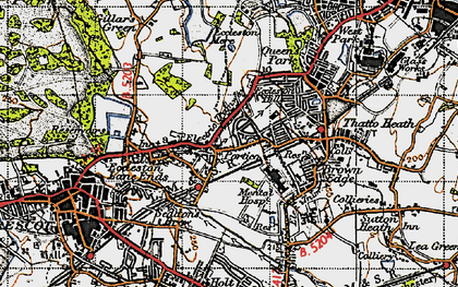Old map of Portico in 1947