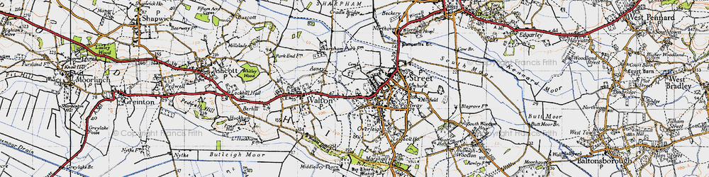 Old map of Portland in 1946