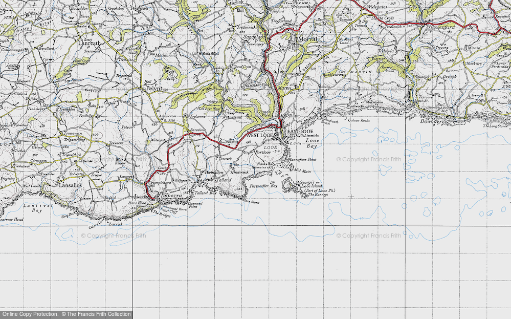 Old Map of Portlooe, 1946 in 1946