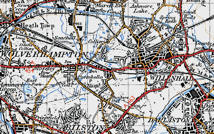 Old map of Portobello in 1946