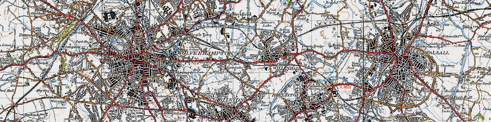 Old map of Portobello in 1946