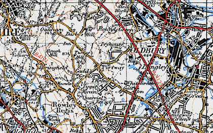 Old map of Portway in 1946