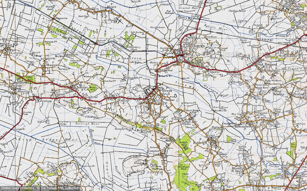 Old Map of Portway, 1946 in 1946