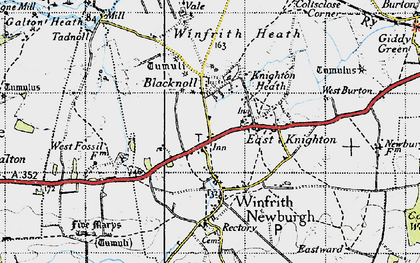Old map of Portway in 1946