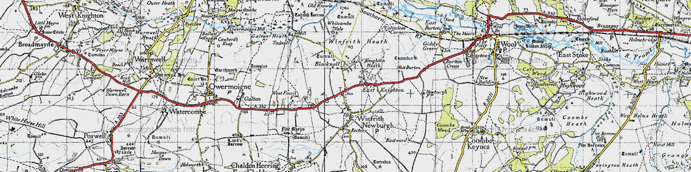 Old map of Portway in 1946