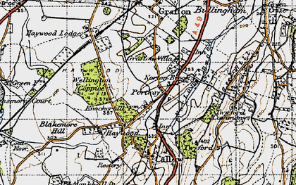 Old map of Haywood Lodge in 1947