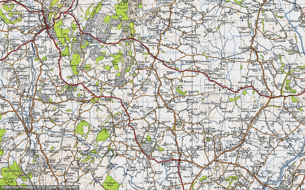 Old Map of Portway, 1947 in 1947