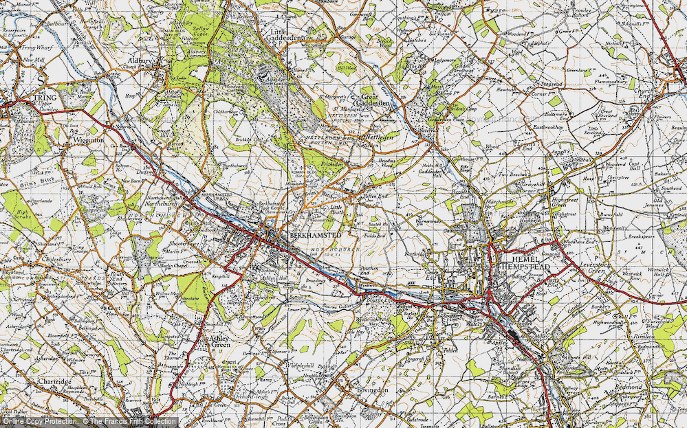Old Map of Potten End, 1946 in 1946