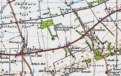 Old map of Allison Wold Fm in 1947